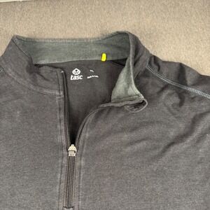 Tasc Performance‎ Mens XL Quarter Zip Pullover Bamboo Cotton Charcoal Gray